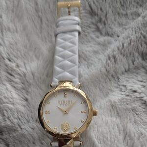 Versus Versace Gold and White Women's Watch